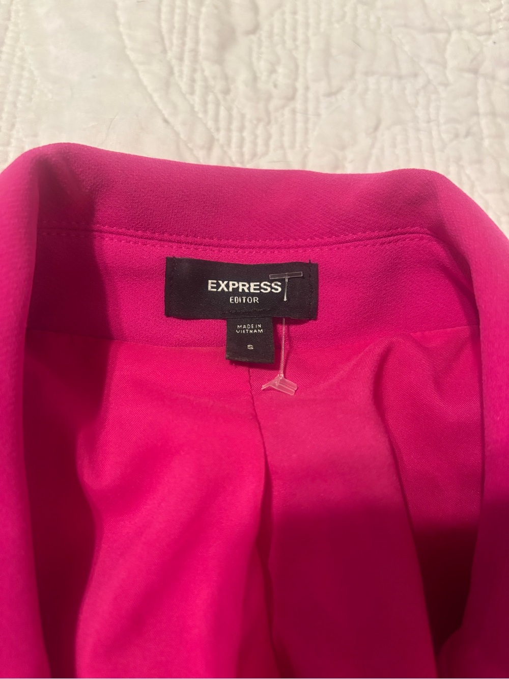 Express Women's Hot Pink Single-Button Blazer Jacket size small - Picture 2 of 4